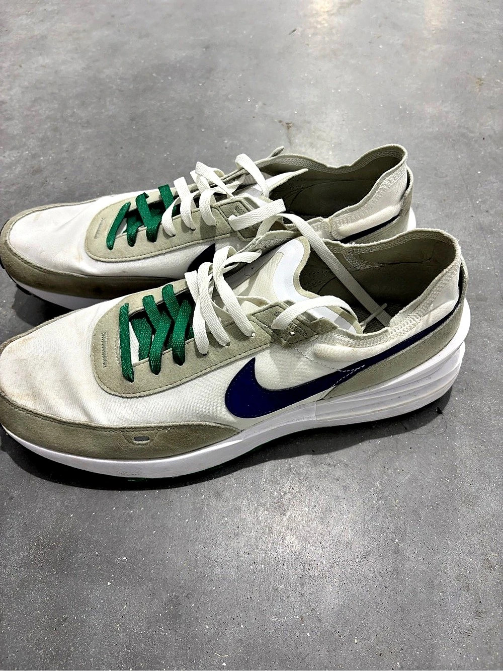 Nike Athletic Sneakers White & Green US 12